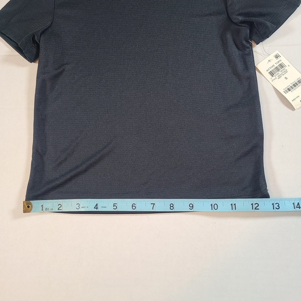 Ideology Kids Black Athletic T-Shirt NWT Size 5 - Picture 8 of 9